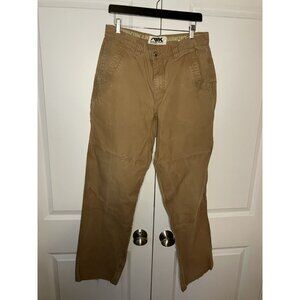 Mountain Khakis Pants Mens 34x34 Tan Canvas Workwear Straight Leg Outdoor